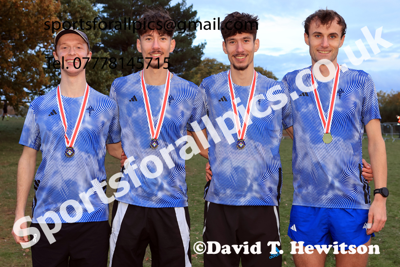 Senior Mens 2025 National Cross Country Relays, Berry Hill Park, Mansfield. Photo: David T. Hewitson/Sports for All Pics